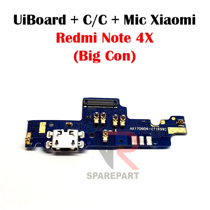 FLEXIBLE PAPAN CAS XIAOMI REDMI NOTE 4X PAPAN KONEKTOR CAS / CHARGER + MIC