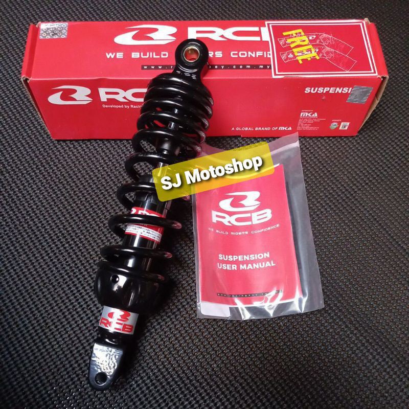 Shock Belakang RCB A2 Series Black 305 MM Beat Mio Skydrive RCB