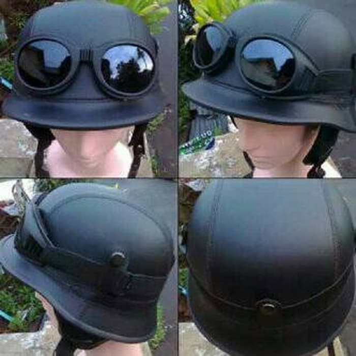 Helm Nazy Plus Kacamata kaca125