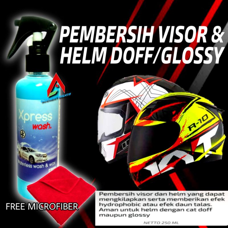 Pembersih Kaca Visor Helm Efek Daun Talas
