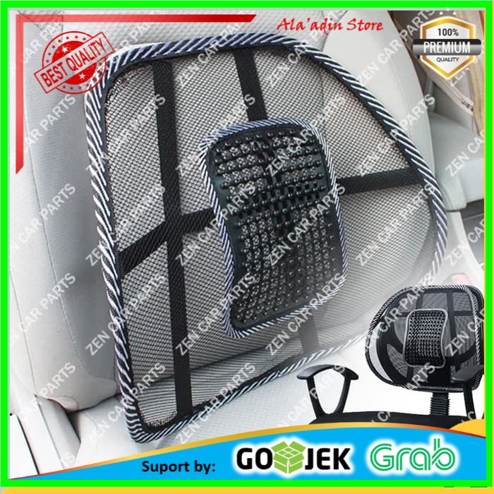 Cuci Gudang Sandaran Penyangga Punggung Kursi Jok Mobil Pijat - Mesh Back Support (N-3-3)