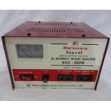 Stabilizer MATSUNAGA Stavol 500 watt Servo Motor/Soft Start/Regulator