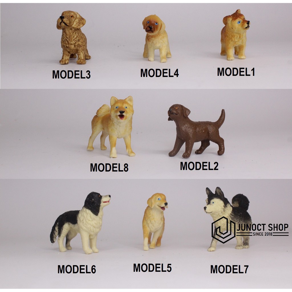 Figure Hewan Anjing DOGGY Lucu - Miniatur Maket Mainan Cake Kue 07