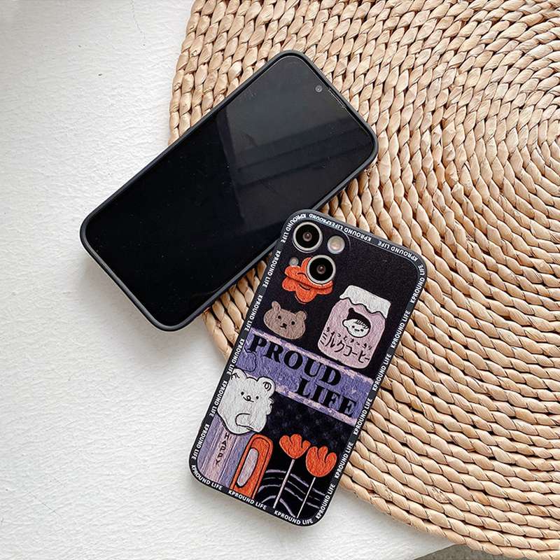 black babble bear Back Cover Case OPPO A9 A53 A33 A31 2020 A15 A15S C1 A3S A7 A12 A11K F9 Pro A57 A39 F1S A83 VIVO Y11 Y12i Y15 Y17 Z1 Pro Y50 Y30i Y20i Y20S Y12S Y91C Y93 V5 V5S V5 Lite Y83 Y81 V9