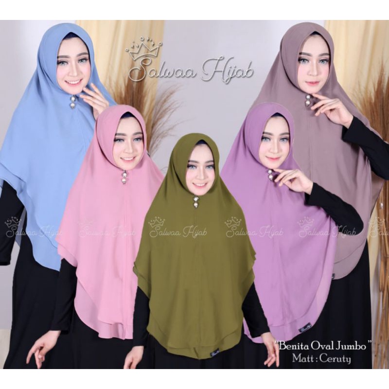 KIMAR OVAL 2LAYAR JUMBO/HIJAB 2LAYAR OVAL JUMBO/KERUDUNG 2LAYAR OVAL JUMBO