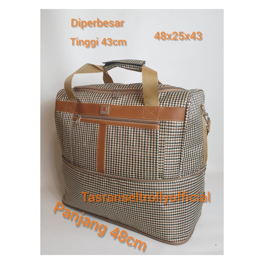 Tas Pakaian Travel Bag Polo Interclub 48x25x26 up 43cm 100%original