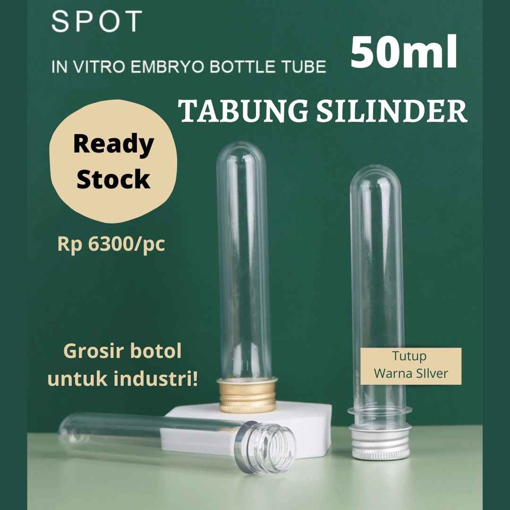 Botol Tabung Reaksi Tester Labolatorium Botol Souvenir Plastik Minuman Es sirup Jar Sovenir Tempat O