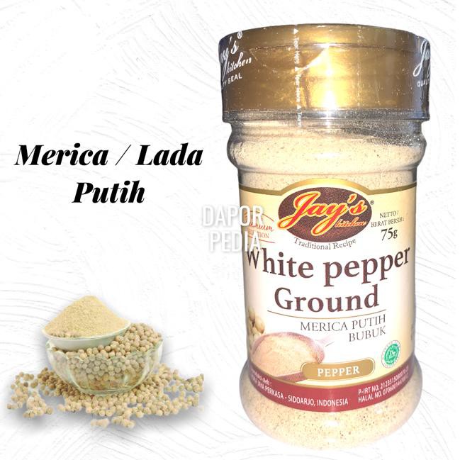 

White Pepper Ground Merica Putih Lada Putih Tabur Rempah Masakan Dapur