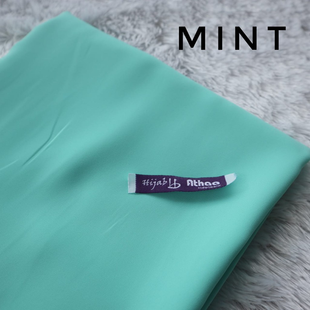 Jilbab Segiempat Wolfis / Khimar segi empat Wolfis Polos 120 x 120-120 Mint