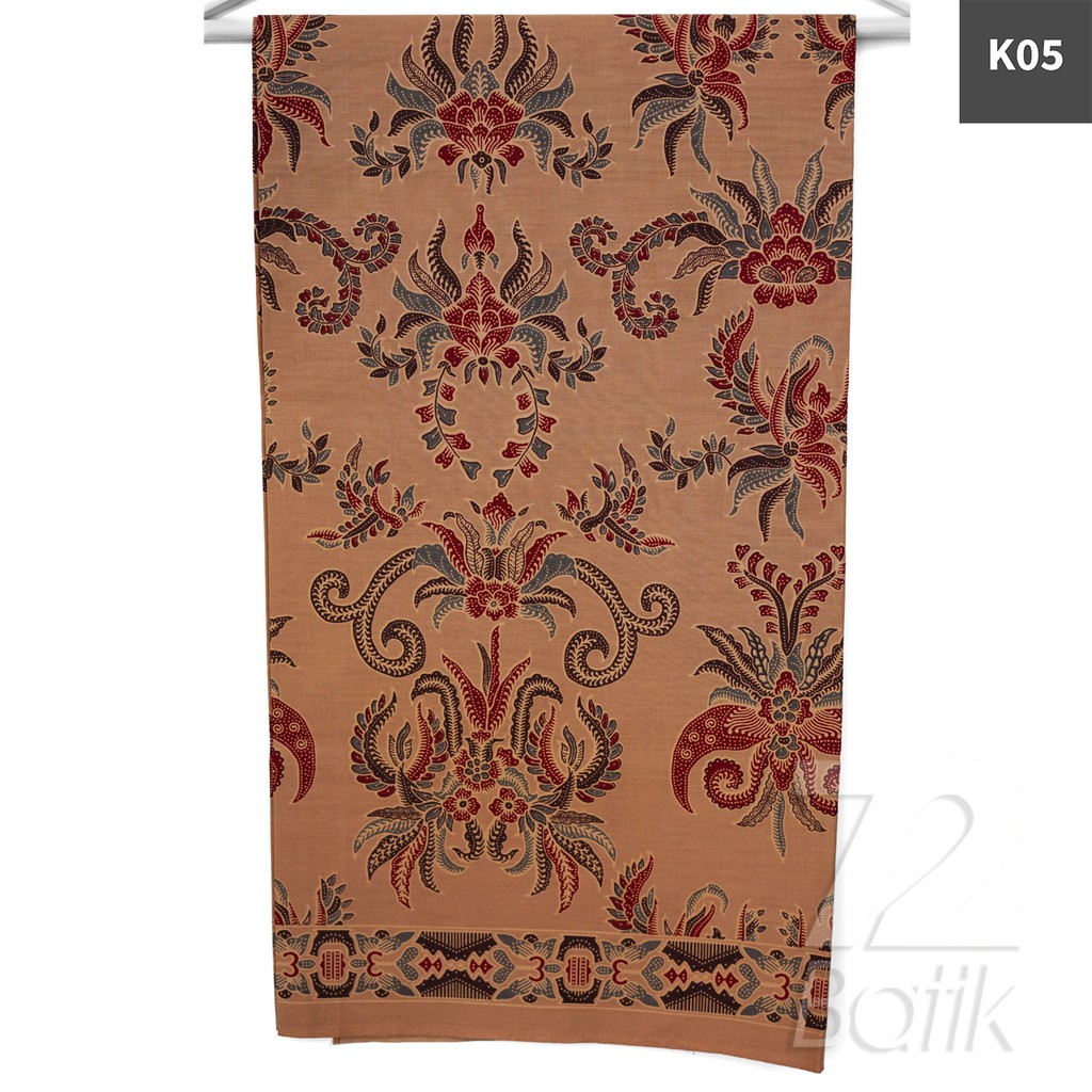 KAIN BATIK PREMIUM Bahan Katun Motif Kembang Puspo Warna Hitam Item Merah 728356 Cap 72 Jarik Jarit Samping Kebat Panjang Batik Katun Modern Premium Bahan Seragam Batik Pernikahan Kantor Keluarga Murah Kamen Jadi Batik Bali Lembaran