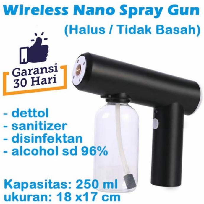nano mist sprayer untuk disinfektan + uv sterilization portable mini