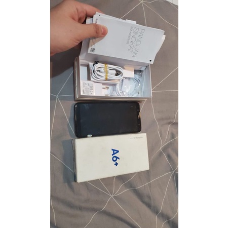 samsung A6+ second ram 4/32gb fullset mulus