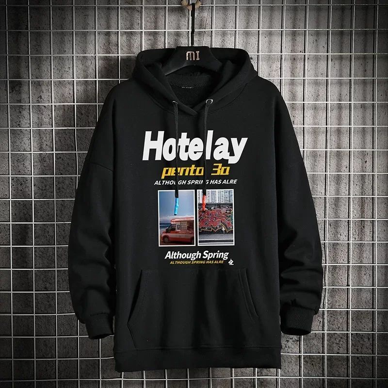 HOTELAY Hoodie Jacket Sweater Oversize Pria Wanita Pakaian Trendy Kekinian Casual Fashion