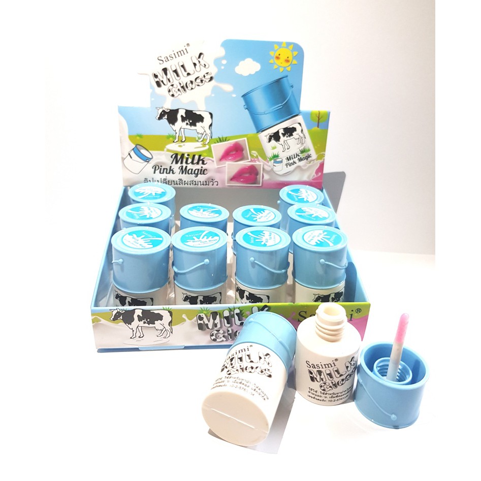 (2 PC )Sasimi milk gloss pink magic / Lipgloss1059