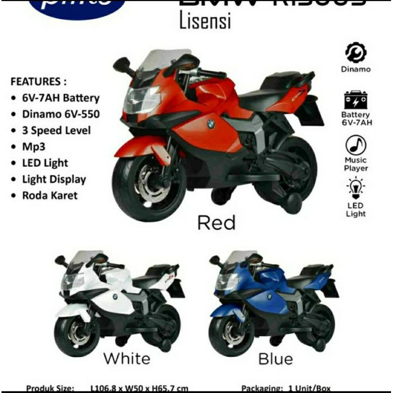 Motor aki anak Pliko PK 3800 ban karet