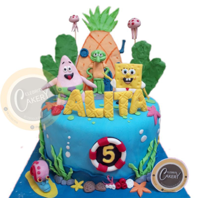 

SPONGEBOB Full Fondant Cake