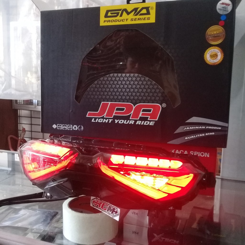 STOP LAMP STOPLAMP LAMPU BELAKANG BIRU MERAH NMAX NEW N-MAX BARU NEW 2020 JPA GMA LED TRANSFORMER ORI ORIGINAL JPA ASLI