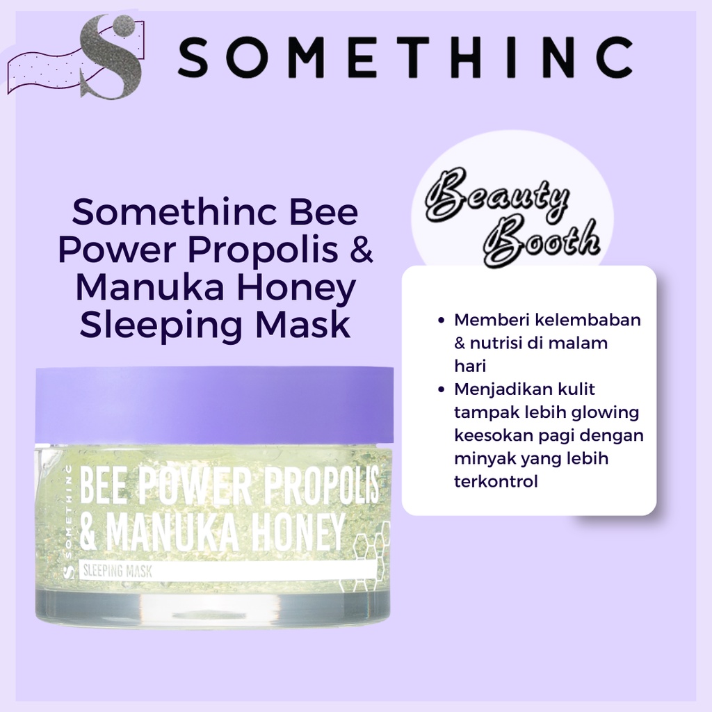 SOMETHINC Bee Power Propolis &amp; Manuka Honey Sleeping Mask 50gr | Sleeping Mask Somethinc