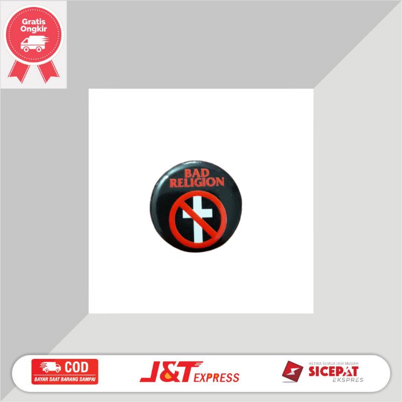 PinButton Band Bad Religion Pin Bros Band Punk Metal Rock