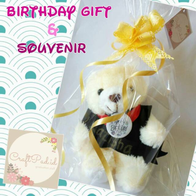 

BONEKA BEAR KADO SOUVENIR ULANG TAHUN TINGGI 25 CM