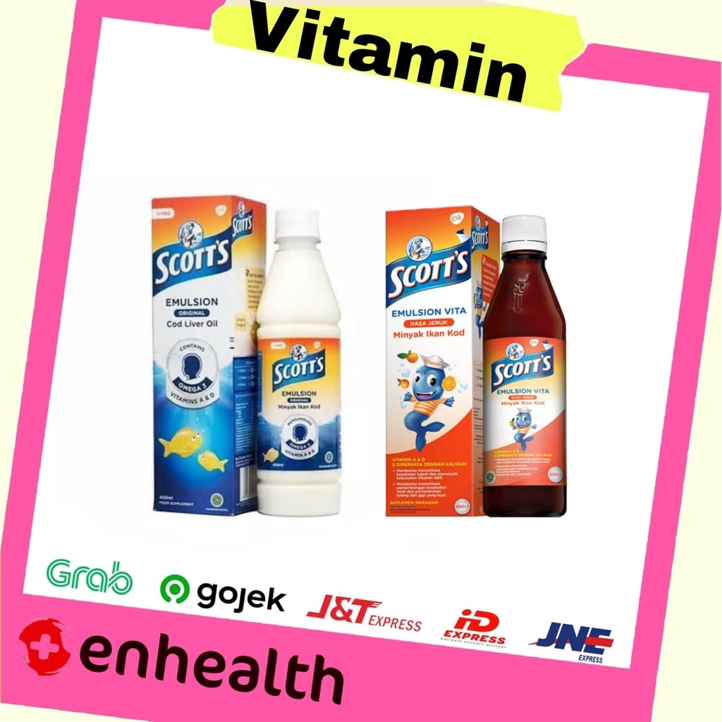 SCOTT'S EMULSION | MINYAK IKAN | ORANGE