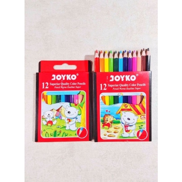 

Pensil Warna / Color Pencil Joyko CP-S12 Superior Quality Pendek 12 Warna