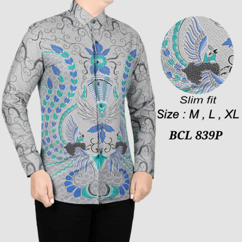 BATIK SLIMFIT LENGAN PANJANG BATIK SOLO KEMEJA BATIK SLIM