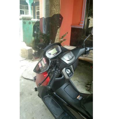 ス Whinshield visor dan breket serpo NMAX .  NMAX OLD.  VISOR CUSTOM 60CM . Visor nmax tinggi touring