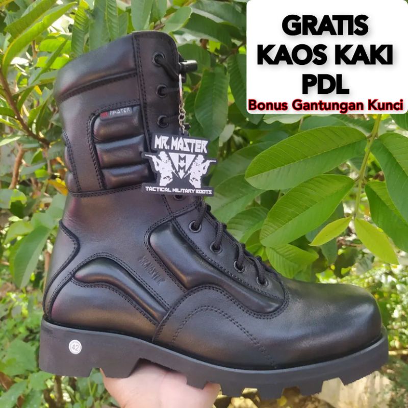 SEPATU PDL MR MASTER LGR RADIAL KULIT SAPI ASLI SEPATU PDL DINAS LAPANGAN TNI POLRI SECURITY SATPAM