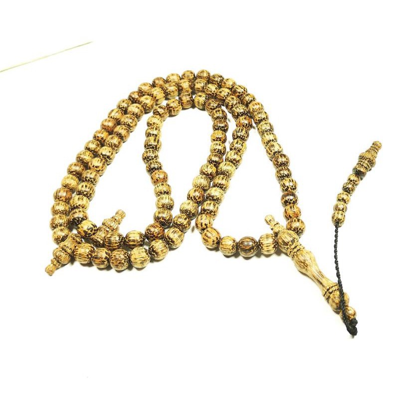 Tasbih Kayu Asli Liwung Macan Lawu Hitam Original