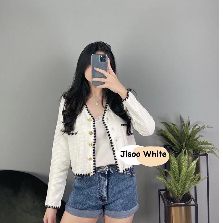 Terlaris Jisoo Cardigan / Cardigan Rajut Korea Vintage