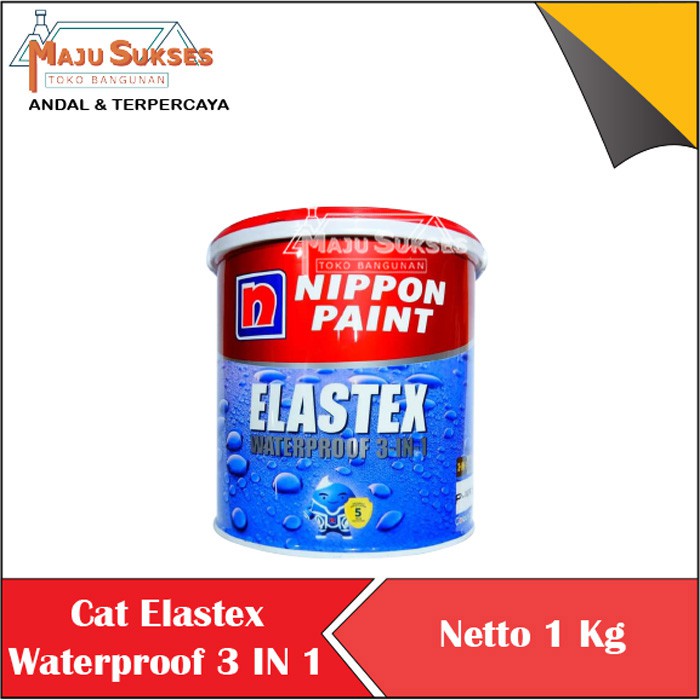  CAT  ELASTEX WATERPROOF  3 IN 1 CAT  TEMBOK WATERPROOFING 