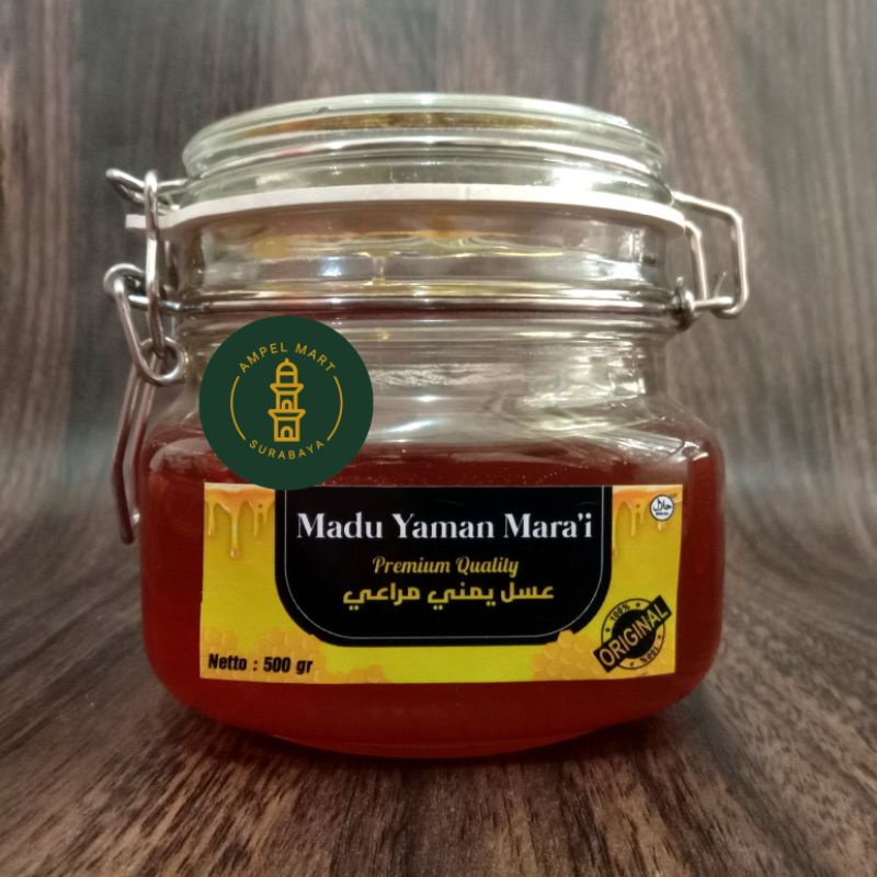 Madu Yaman Maro'i 500gr - Madu Yaman Mara'i Asli Kemasan Kaca