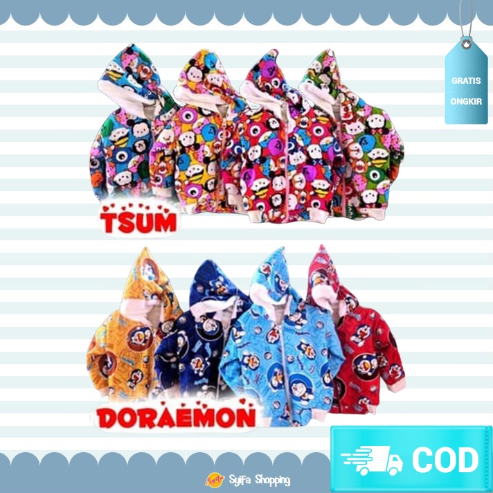 Jaket Bayi Baby Hoodie Bayi Pakaian Bayi Laki Laki Perempuan Cowok Cewek Newborn Baru Lahir SS007