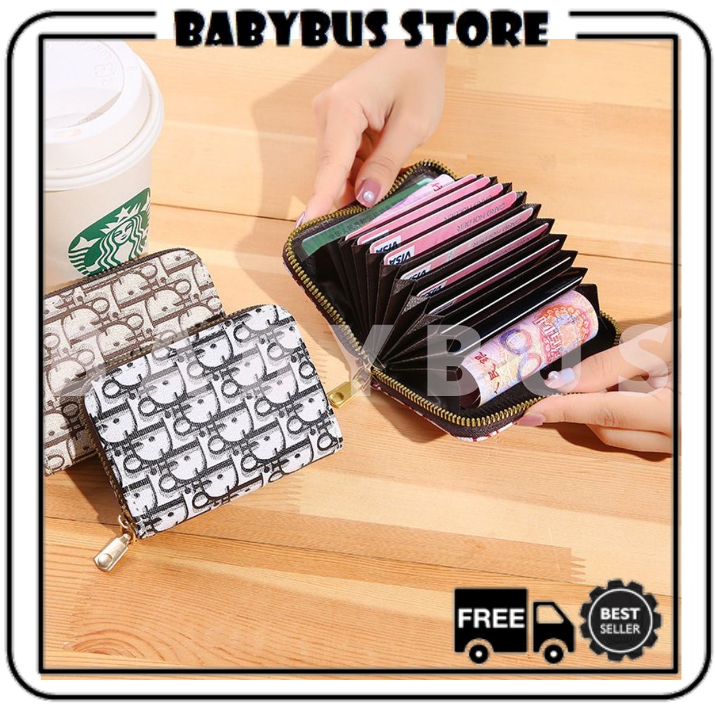 BBS DP07 Dompet Kartu Resleting Dompet Mini Wanita Import Korea Fashion Murah