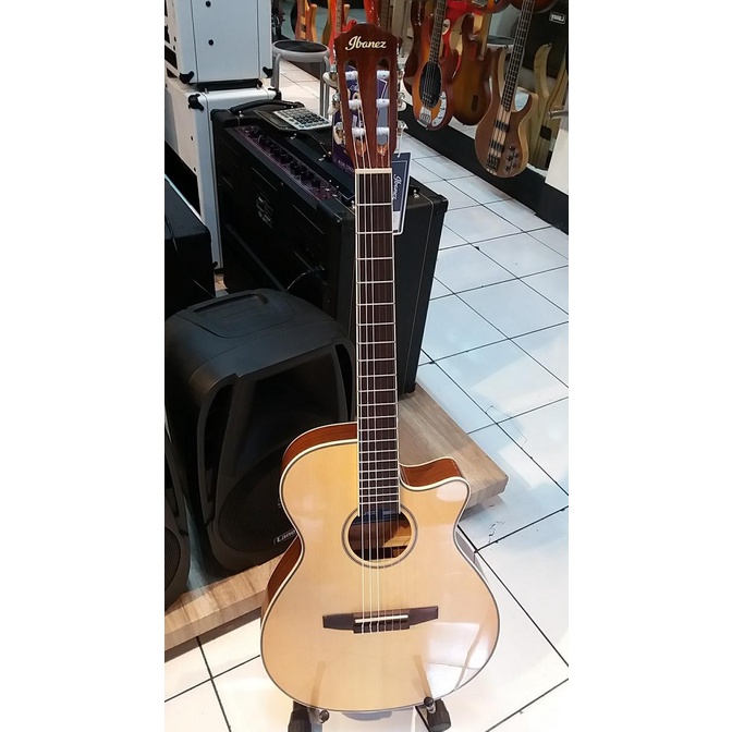 Gitar Akustik Elektrik Ibanez Aeg8Tne-Nt Nylon Abuzahasim