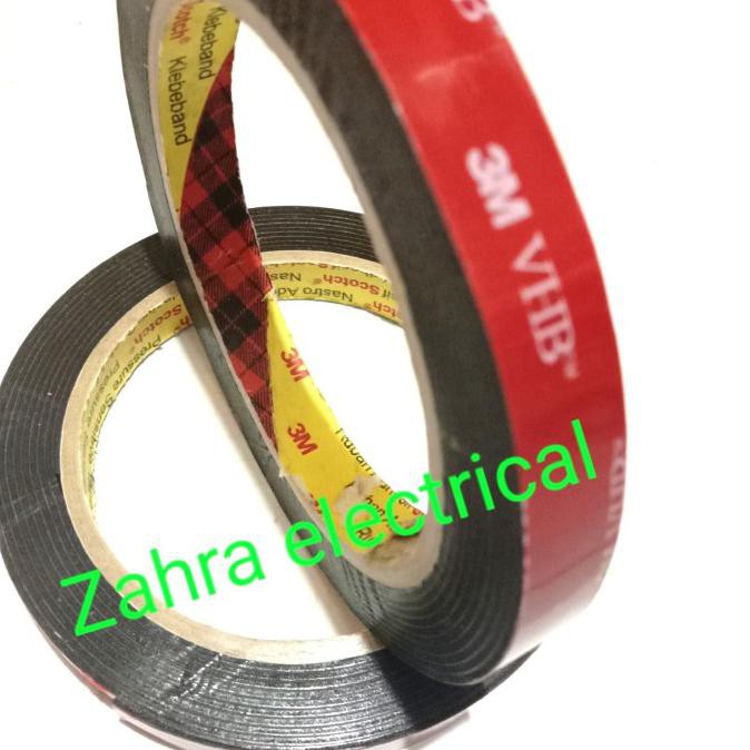 

Double Tape Original 3M VHB 12mm Super Kuat Super Lengket Black Hitam