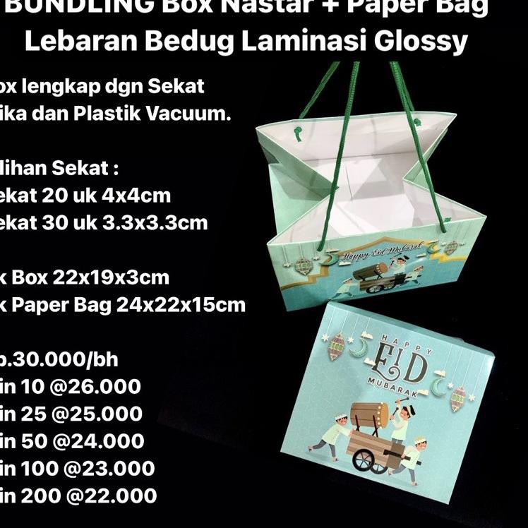 

FS0 BUNDLING Box Nr + Paper Bag Len Bedug Laminasi Glossy X17C