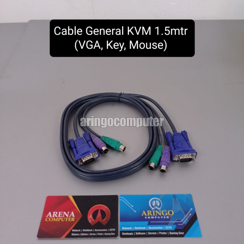 Cable General KVM 1.5mtr (VGA, Key, Mouse)