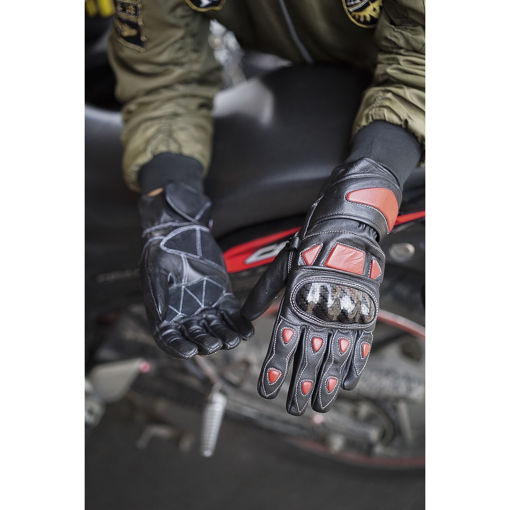 Sarung Tangan Motor Bahan Full Kulit Domba