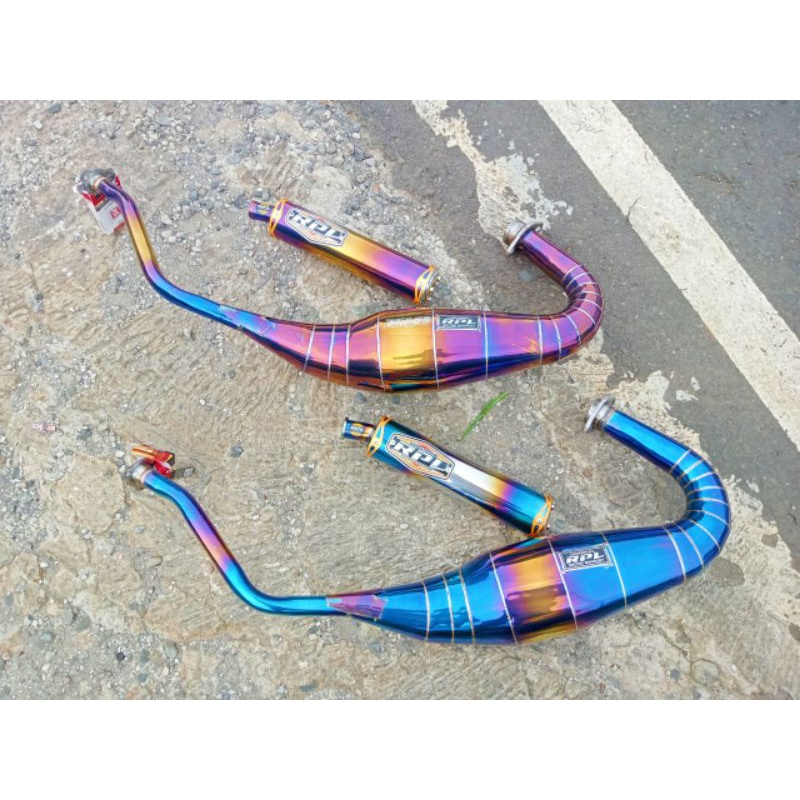 Knalpot racing rpl ninja R/RR kobra bluemond