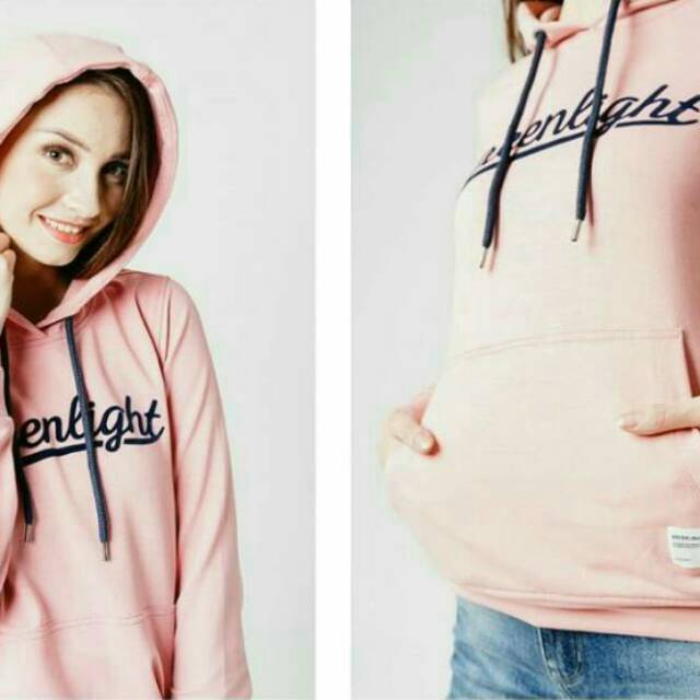 Swetter hoodie greenlight wanita ORIGINAL
