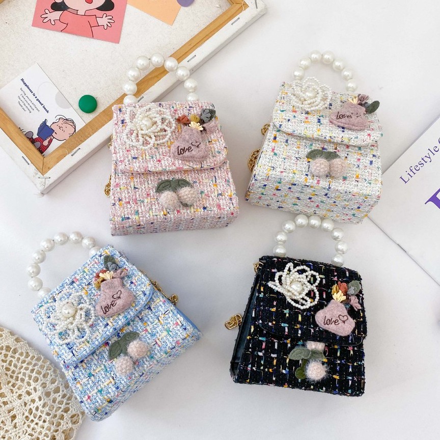 Tas Anak Perempuan - QUEEN ROSE BAG - tas import resleting model hand bag anak perempuan