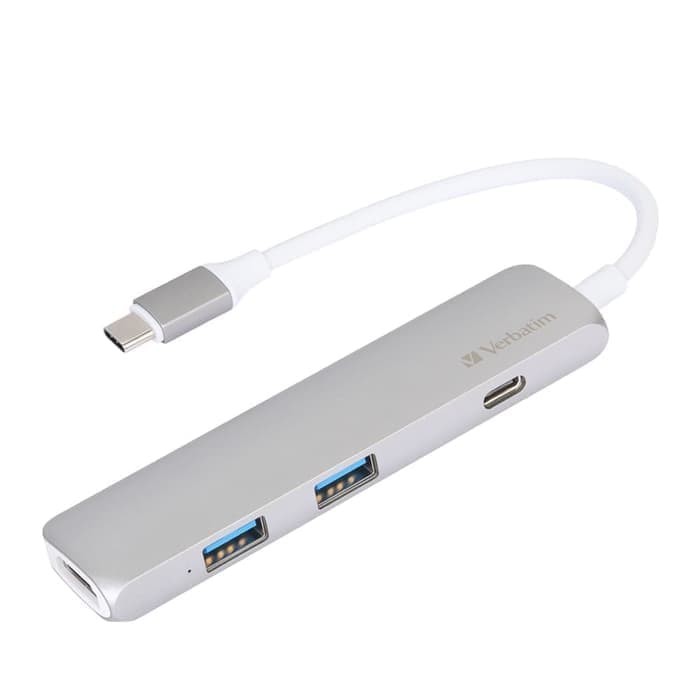 Verbatim Type C Hub USB 3.0 2 port with HDMI Dan USB C 65282 Original Garansi Resmi 1 Tahun