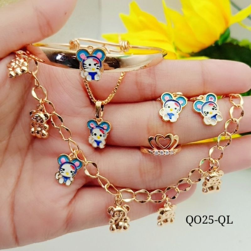 xuping set perhiasan anak anak lapis mas tercantik