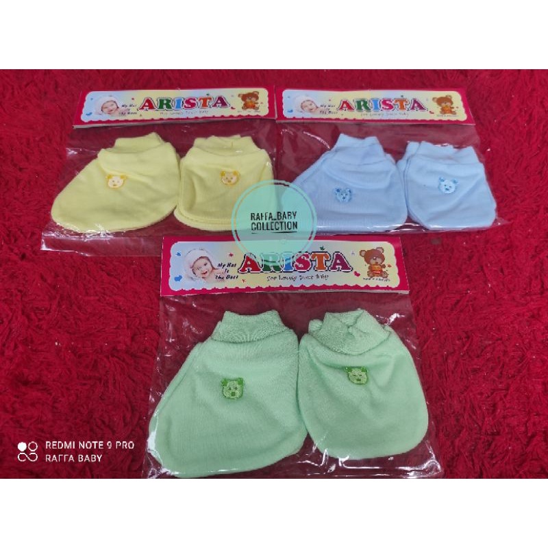 1SET sarung tangan +sarung kaki rib boneka