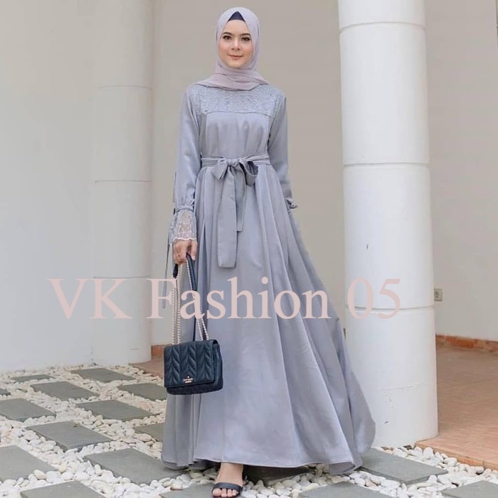 [COD] GAMIS MODERN TERMURAH - Zhirana Dress Gamis Maxy Brukat Import Outfit Muslim Pesta Kondangan T