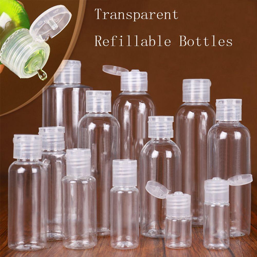 Agustinina Botol Isi Ulang Portable Aman Kosmetik Travel Dispenser Cairan Plastik