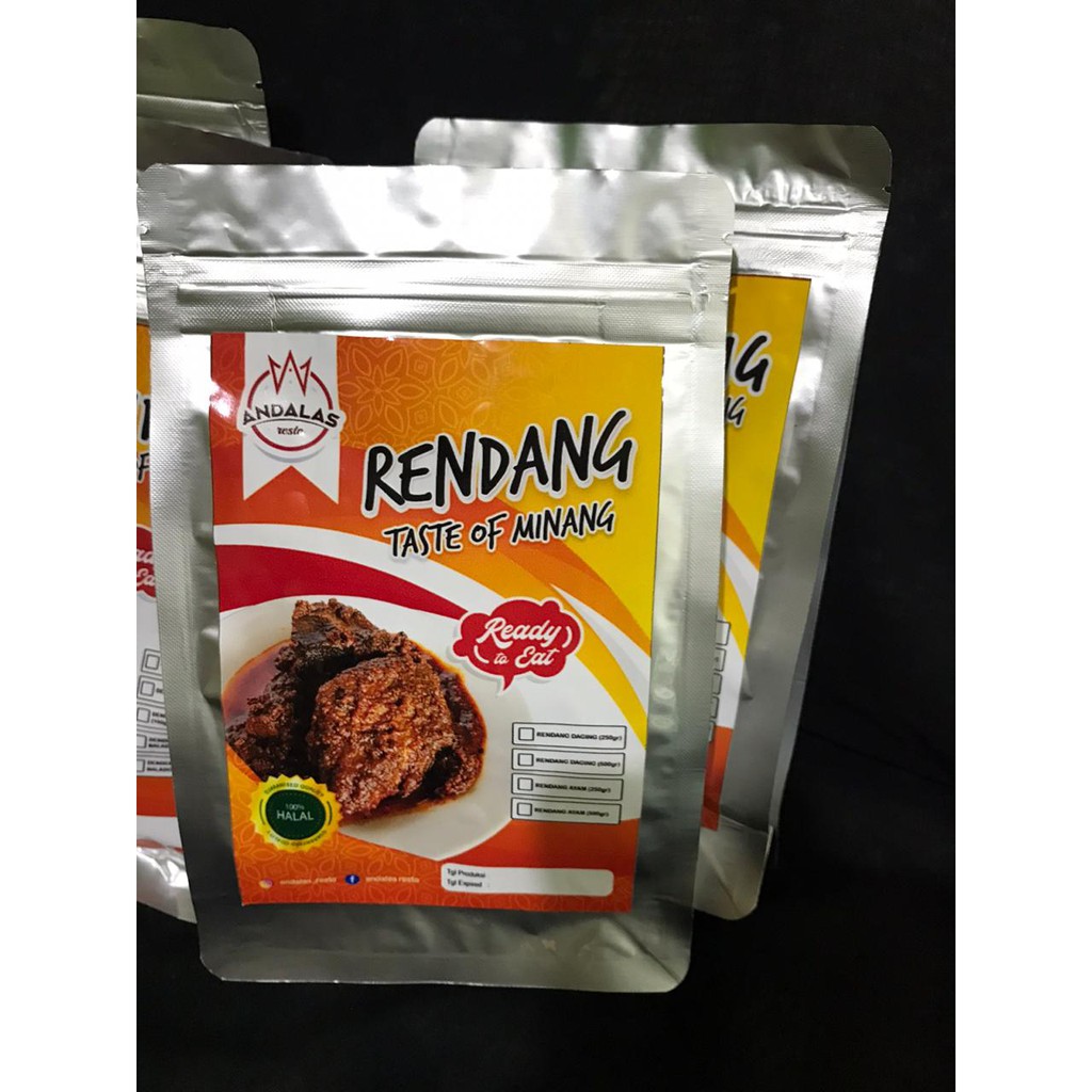 

Rendang Ayam 300 gr / 500 gr by Andalas Resto