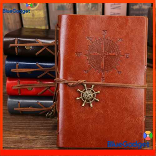 

Buku Catatan Binder Kulit Retro Compass Kertas A5 - ZB045